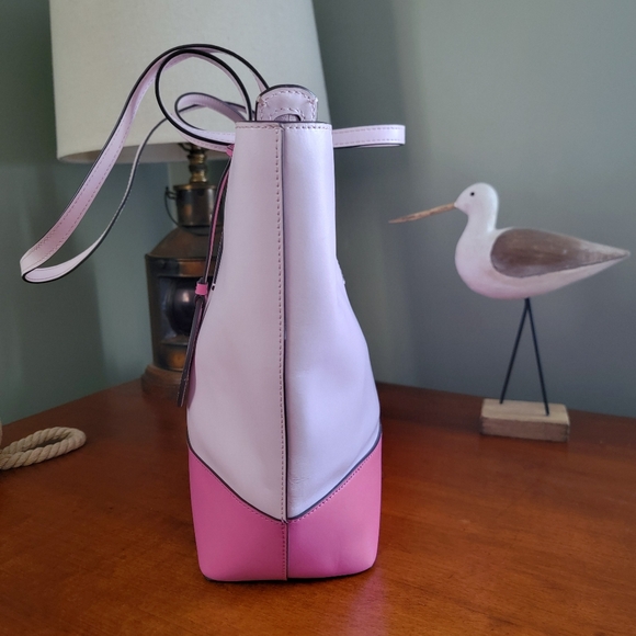 Kate Spade WKRU6708 Briel Large Tote Pink Leather Bag - Picture 2 of 15